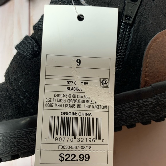 Cat & Jack Shoes Cat Jack Black Axel Toddler Hightop Sneakers